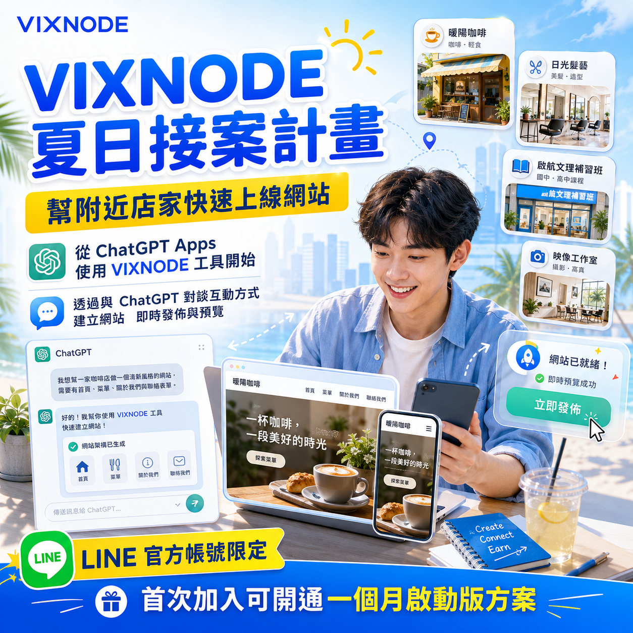 VIXNODE 暑期學生接案計畫主視覺