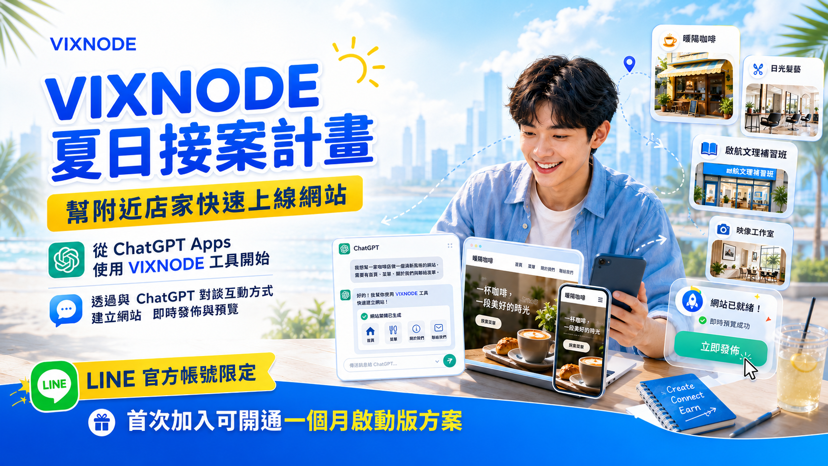 VIXNODE 暑期學生接案計畫主視覺